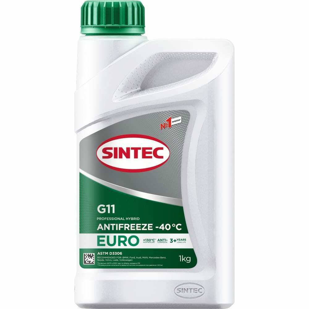 Антифриз Sintec Euro G11 green -40 1кг